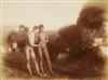 WILHELM VON GLOEDEN (1856-1931) Group of 3 en plein air studies of male nude couples.